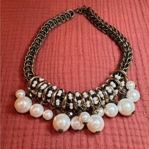 Park Lane Pearl and Bronze Necklace